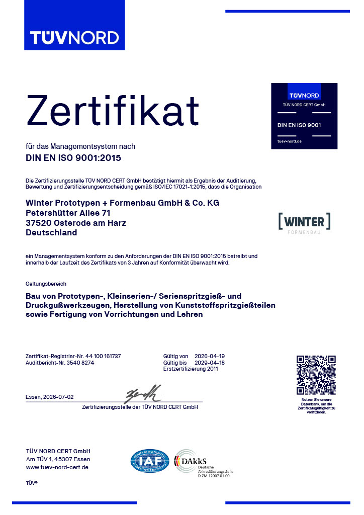 Zertifikat Winter 2026